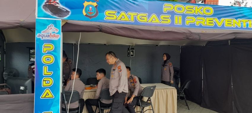 Polda Sumut Sebar 1.495 Personil di Seluruh Vanue Aquabike Championship Jetski Danau Toba 2024