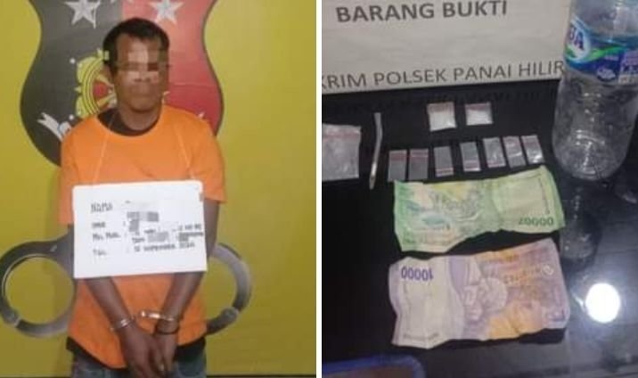 Polsek Panai Hilir Tangkap Pengedar Sabu dari Seisanggul di Desa Seisakat