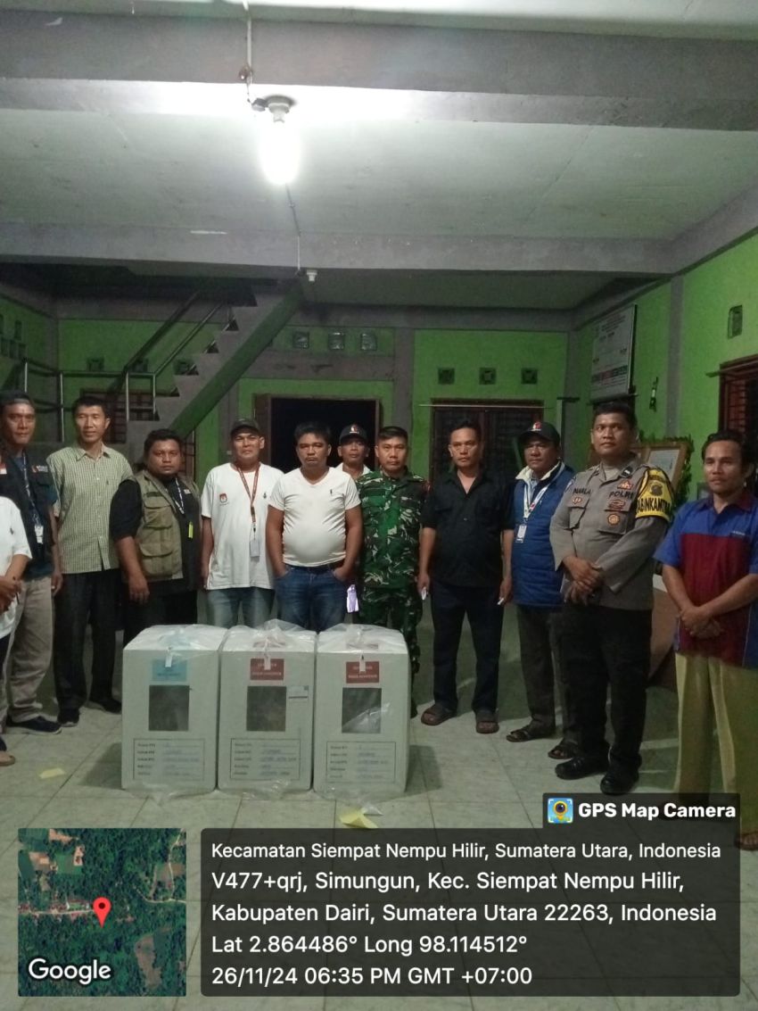 Logistik Rusak Akibat Basah Diganti KPU Dairi