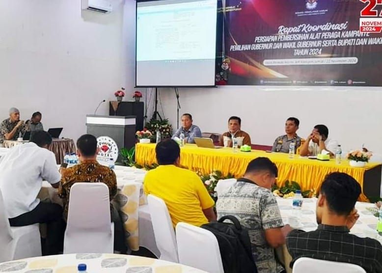 Kasatpol PP Labura Ikuti Rakor Persiapan Pembersihan APK Pilkada 2024
