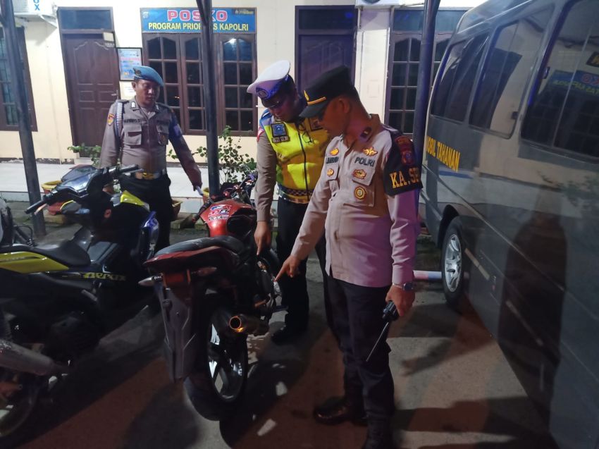 Polres Tebingtinggi Lakukan Patroli Skala Besar, 3 Unit Sepedamotor Diamankan