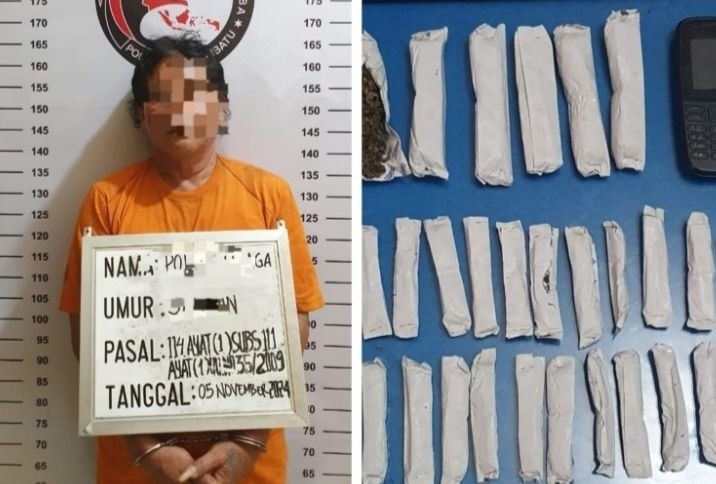 Polisi Gagalkan Peredaran Narkoba di Labuhanbatu, Ganja 82,69 Gram Diamankan