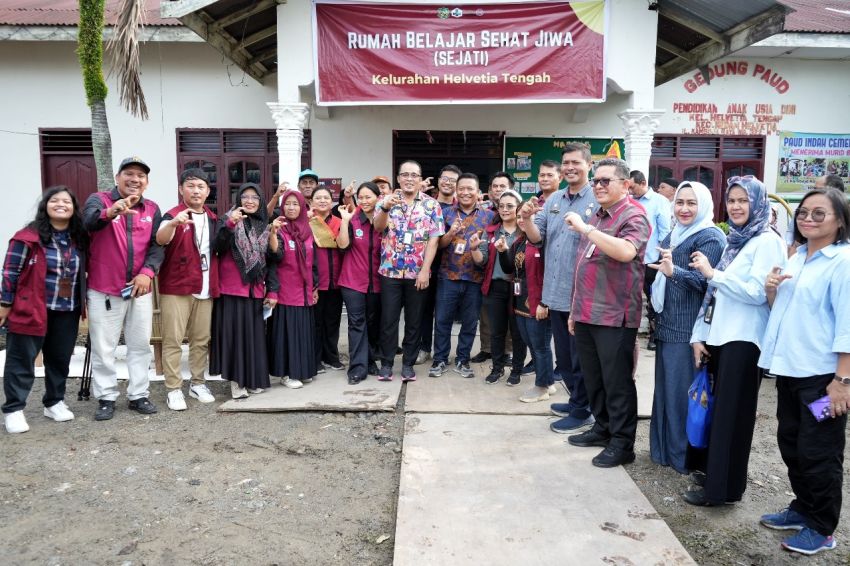 Kunjungi Rumah Belajar Sehat Jiwa Helvetia, Plt Wali Kota Medan Instruksikan Camat dan Lurah Beli Produk Kube Sejati