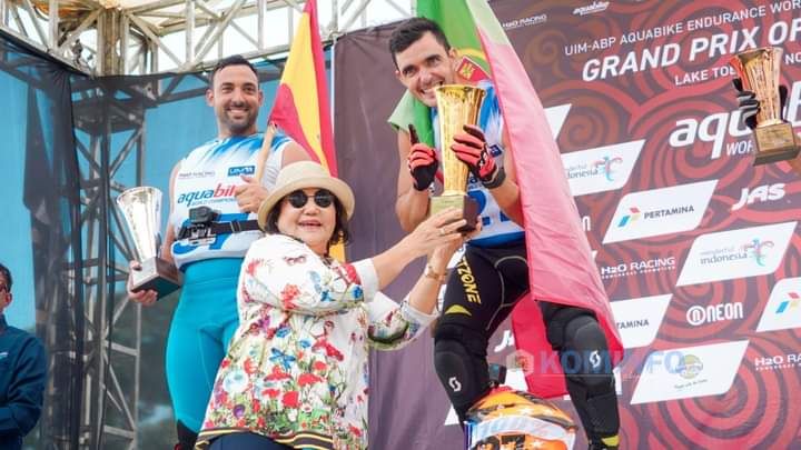Pembalap Portugal Juara di Aquabike Jetski World Championship 2024 di Tongging Karo