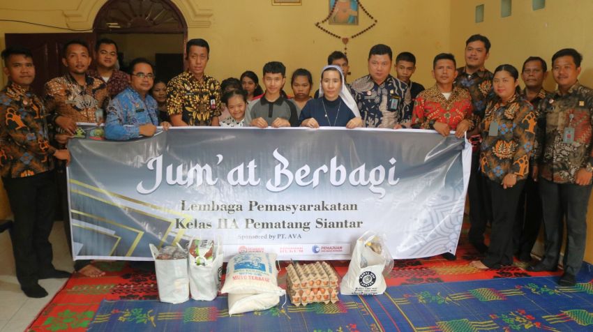 Lapas Pematangsiantar Berbagi Tali Asih ke Panti Asuhan Bhakti Luhur