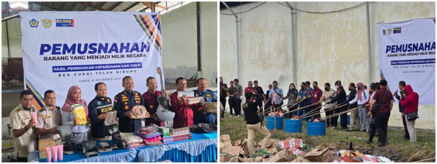 Bea Cukai Teluk Nibung Musnahkan Barang Hasil Penindakan Senilai Rp 1,4 M