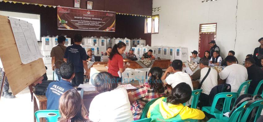 Rekapitulasi Suara Tingkat Kecamatan Dolokpanribuan dan Girsang Sipanganbolon Selesai
