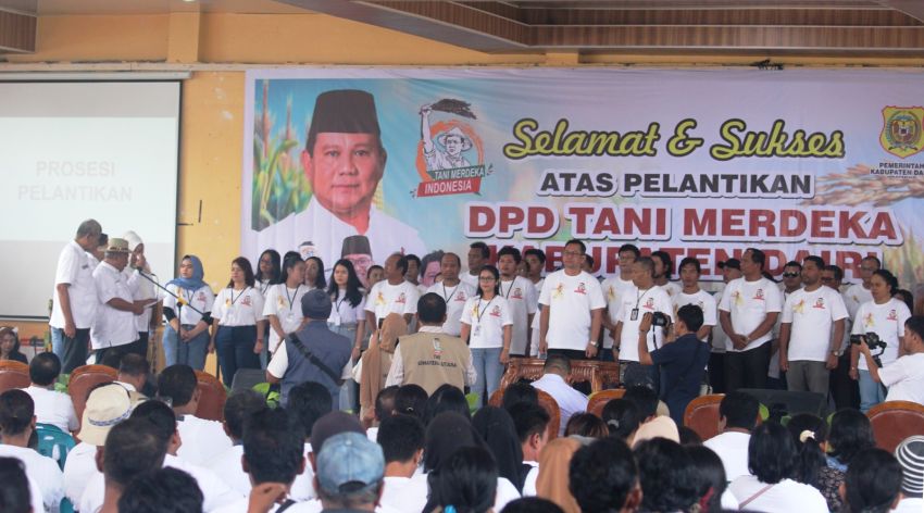 Seribuan Petani Saksikan Pengukuhan DPD Tani Merdeka Kabupaten Dairi