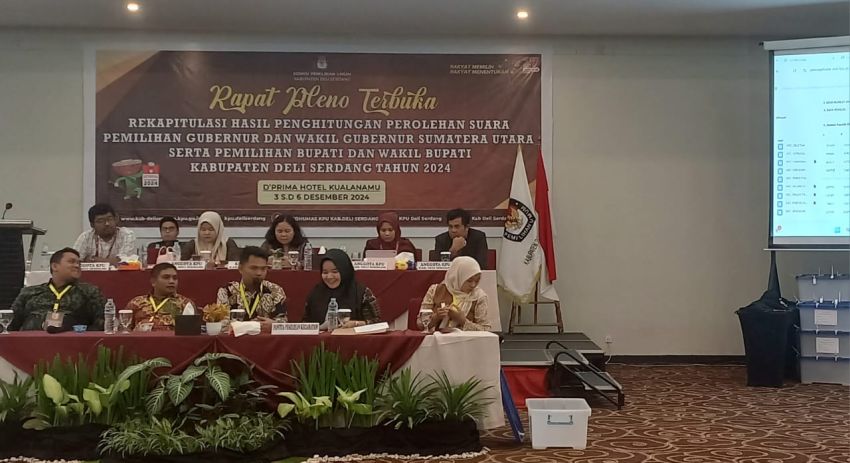 KPU Deliserdang Mulai Gelar Rekapitulasi Perhitungan Suara Pilkada 2024