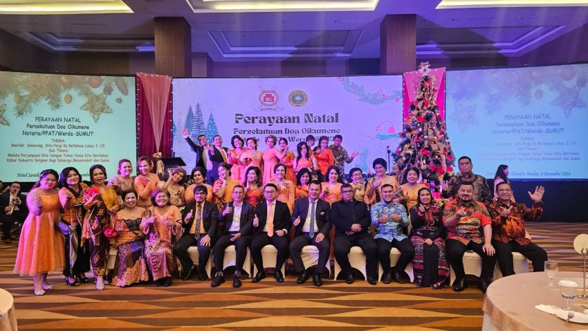 Notaris dan PPAT Sumut Rayakan Natal dengan Pesan Kasih dan Sukacita