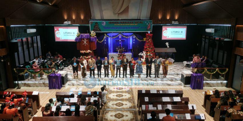 Perayaan Natal Keluarga Besar Kantor Sinode GKPI Hikmat dan Meriah