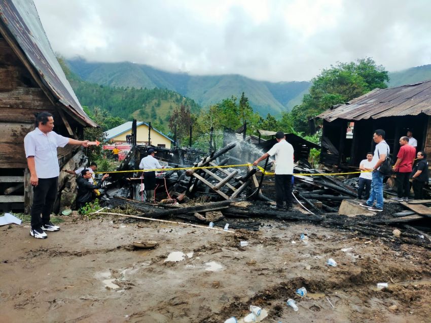 Kebakaran Rumah di Sianjur Mulamula, Diduga Akibat Korsleting Listrik