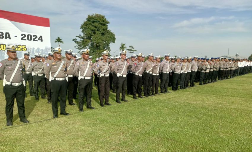 Siap Amankan Nataru, Polda Sumut Gelar Apel Pasukan Operasi Lilin Toba 2024