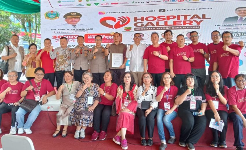 Hospital Gallery Sukses Digelar Panitia Natal Oikumene Sumut