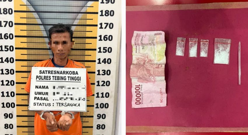 Miliki Sabu, Pria Pengangguran Dibekuk Polres Tebingtinggi di Jalan Djuanda