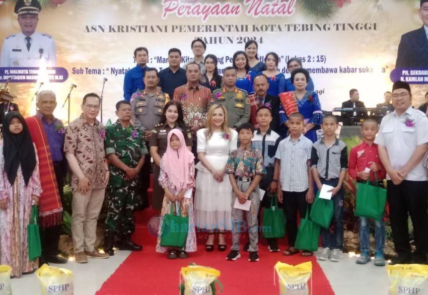 Perayaan Natal ASN Tebingtinggi Khidmat, Pj Wali Kota: Terima Kasih Atas Dukungannya