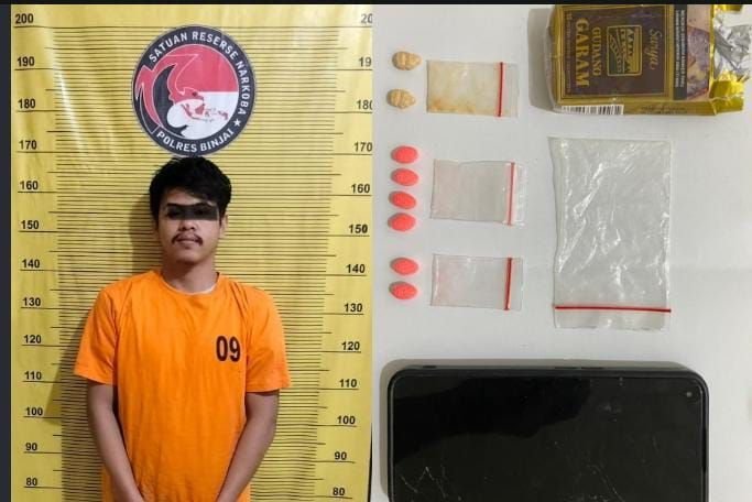 Satnarkoba Polres Binjai Tangkap Terduga Pengedar Pil Ekstasi