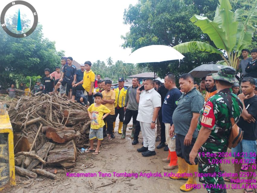 1559 Jiwa Terdampak Banjir Bandang Kota Tua Tapanuli Selatan