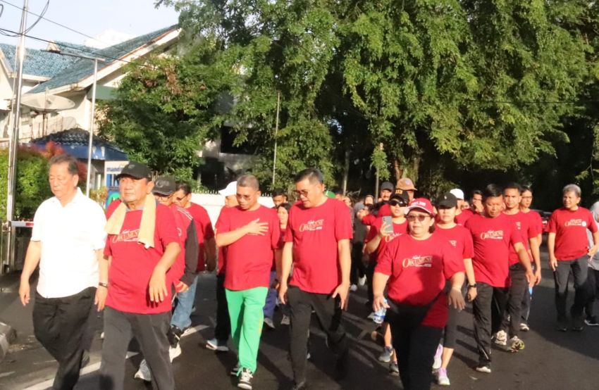 Panitia Natal Oikumene Sumut Gelar Christmas Funwalk, Diikuti 1.000 Peserta