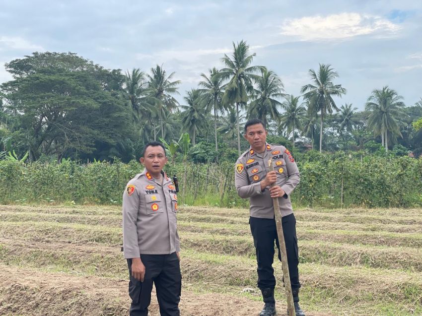 Dukung Program 100 Hari Kerja Presiden, Kapolres Pimpin Tanam Jagung di Tanjungbalai