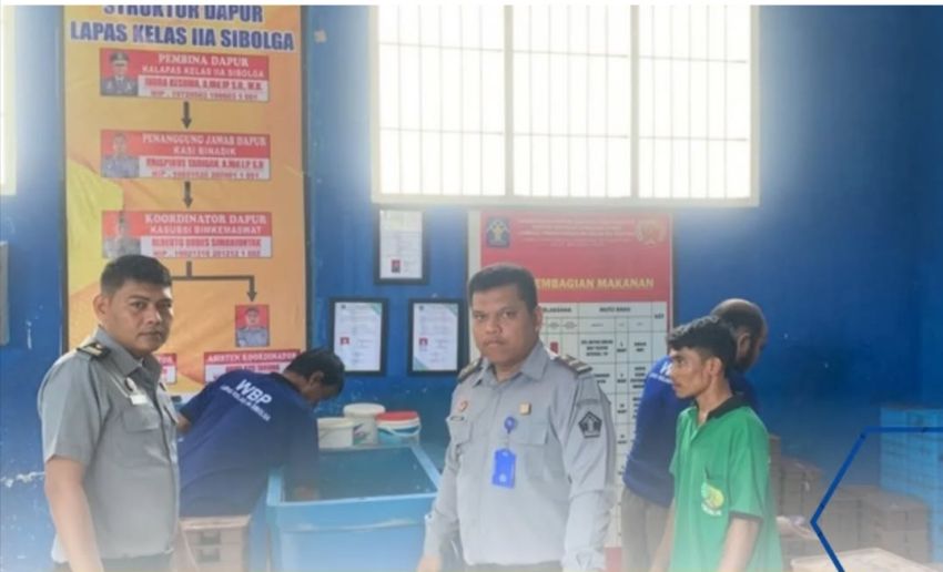 Kalapas Sibolga Jamin Kualitas Makanan Warga Binaan