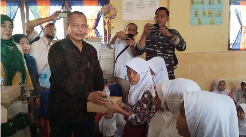 Hari Nusantara, BPPP Medan Beri Makan Gratis di SDN 130001 Tanjungbalai
