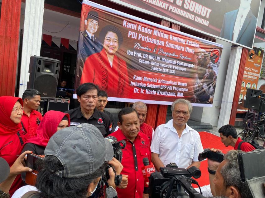 Forum Senior PDIP Sumut Tolak Kriminalisasi Hasto Kristiyanto