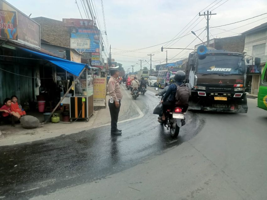 Posko dan Patroli 24 Jam, Lalu Lintas Pancurbatu-Sibolangit Dipastikan Terkendali