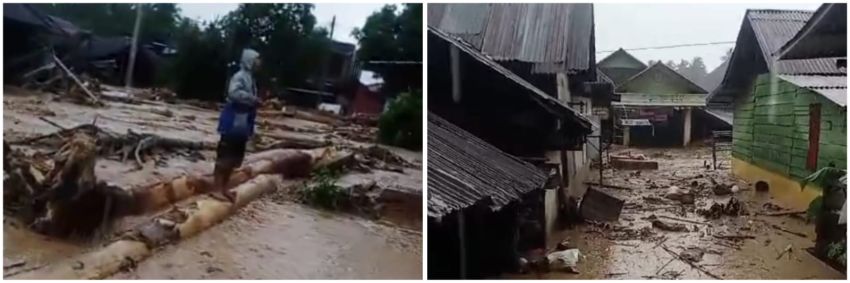Banjir Bandang Terjang Desa Kota Tua Kabupaten Tapanuli Selatan