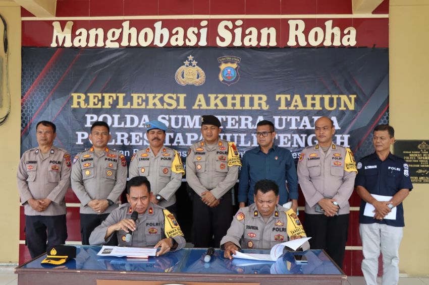 Polres Tapteng Tangani 541 Kasus Kejahatan Sepanjang 2024