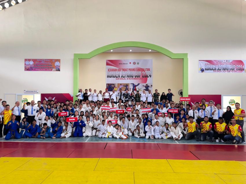 Kejuaraan Judo Konjen Jepang Cup 2024 Sukses Digelar di Binjai