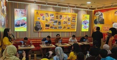 Jakarta Unggul dalam Lomba Makan di Go! Go! Curry Berhadiah &lsquo;Gorila&rsquo; Jepang di Medan