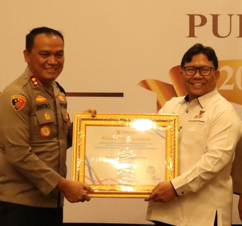 Miliki Pelayanan Prima, Ombudsman Sumut Berikan Penghargaan kepada Polres Belawan