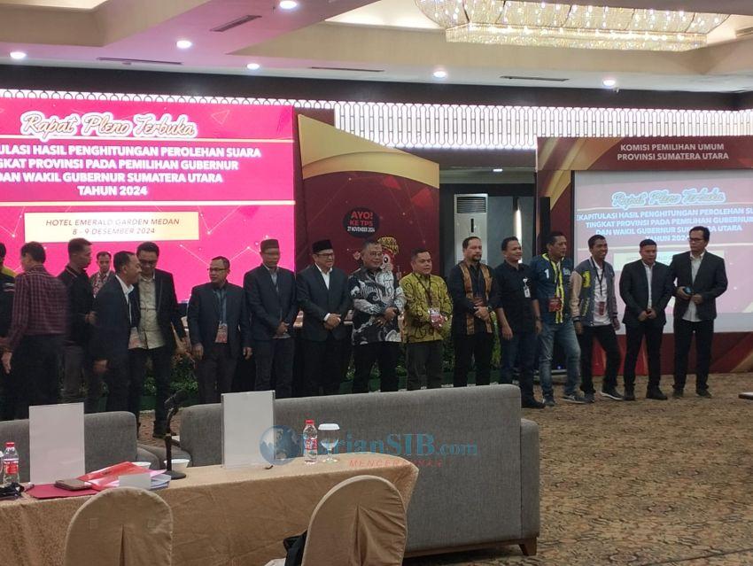 KPU Sumut Gelar Rapat Pleno Rekapitulasi Perolehan Suara Pemilihan Gubernur 2024