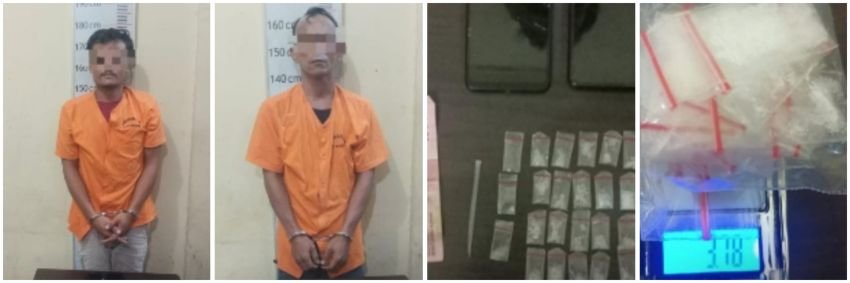 Polres Langkat Tangkap Dua Laki Laki Diduga Pengedar Sabu
