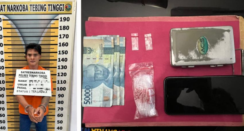 Sat Resnarkoba Polres Tebingtinggi Ringkus Pemilik Sabu dari Kediamannya