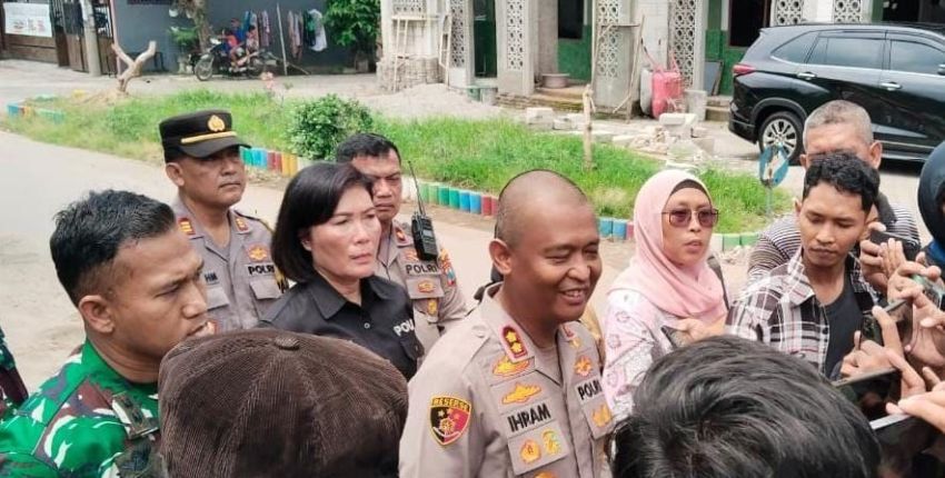 Kapolres Mojokerto Sampaikan Belasungkawa untuk Korban Ledakan Rumah Aipda Maryudi