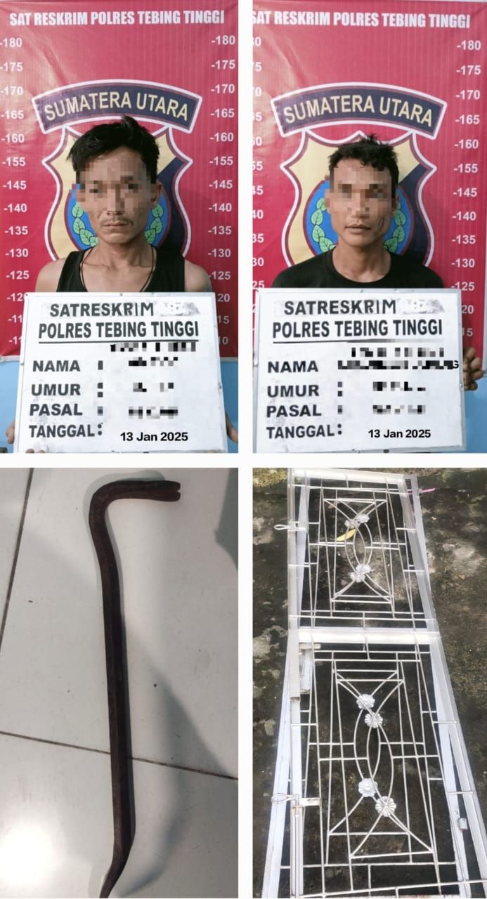 2 Pelaku Percobaan Pencurian di SD Negeri 163091 Dibekuk Sat Reskrim Polres Tebingtinggi