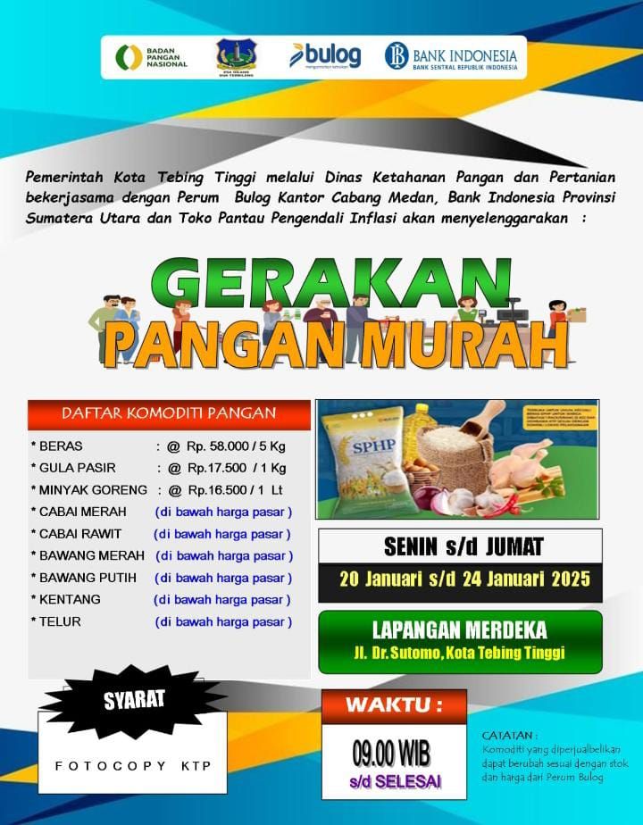 20-24 Januari 2025, Dinas Ketahanan Pangan dan Pertanian Tebingtinggi Gelar GPM
