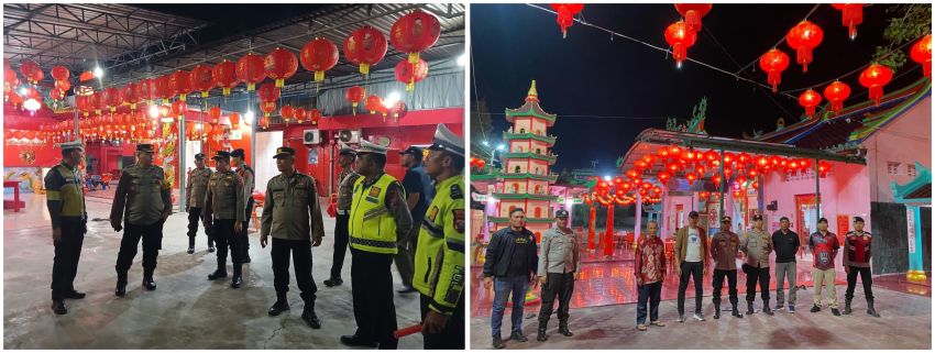 Amankan Perayaan Malam Tahun Baru Imlek 2576 Kongzili, Polres Sergai Gelar Patroli Skala Besar