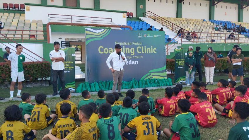 Pegadaian Peduli Adakan Coaching Clinic Libatkan Pelatih dan Pemain PSMS