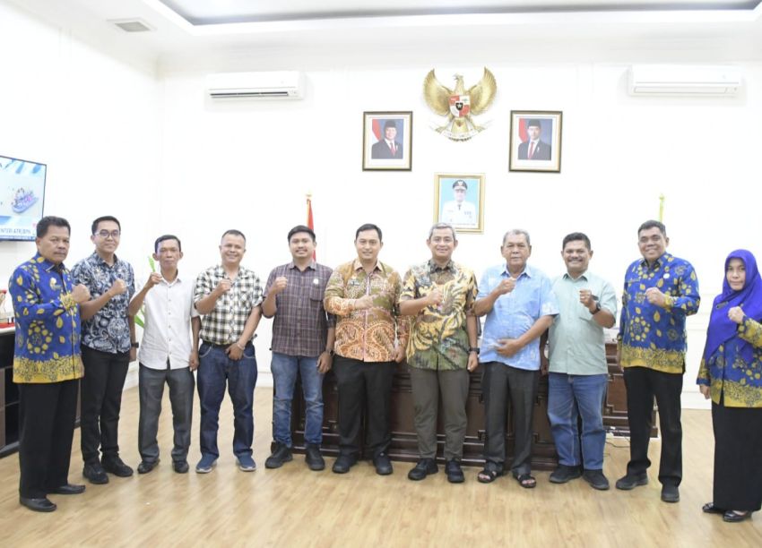 Pj Bupati Terima Pengurus PWI Deliserdang Harap HPN Banjarmasin Terlaksana Baik