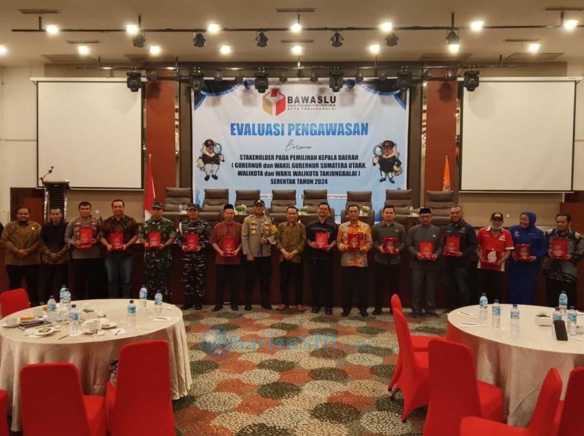 Bawaslu Tanjungbalai Gelar Evaluasi Pengawasan Bersama Stakeholder