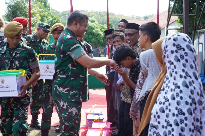 Kasad Maruli Resmikan Sumur Bor Ponpes Madinatuddiniyah Darul Huda Aceh Utara