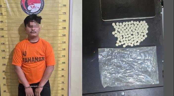 Polres Binjai Ciduk Terduga Bandar Narkoba, 99 Pil Ekstasi Diamankan