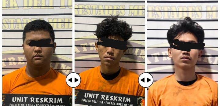 Komplotan Begal Sadis Diamankan Unit Reskrim Polsek Delitua, Seorang Ditembak