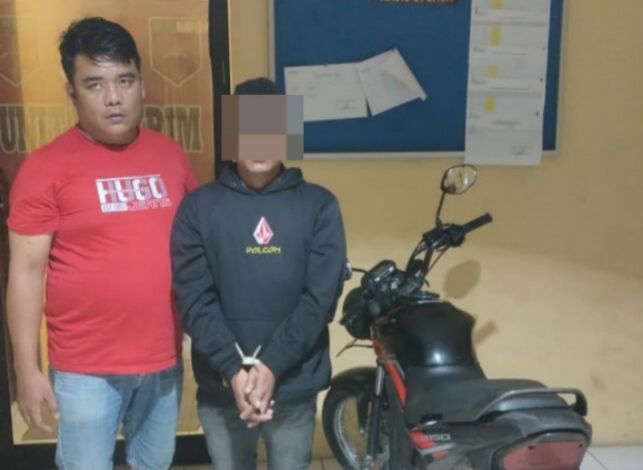 Bawa Kabur Sepeda Motor dari Pematangsiantar, Pria Ini Ditangkap Polisi di Samosir