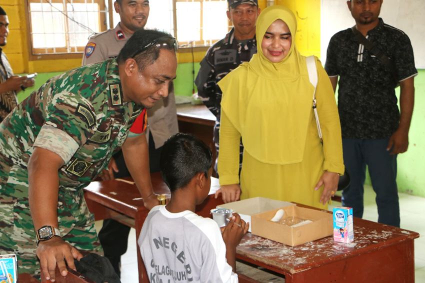 TNI Aceh Timur Dampingi Program Makanan Bergizi Gratis