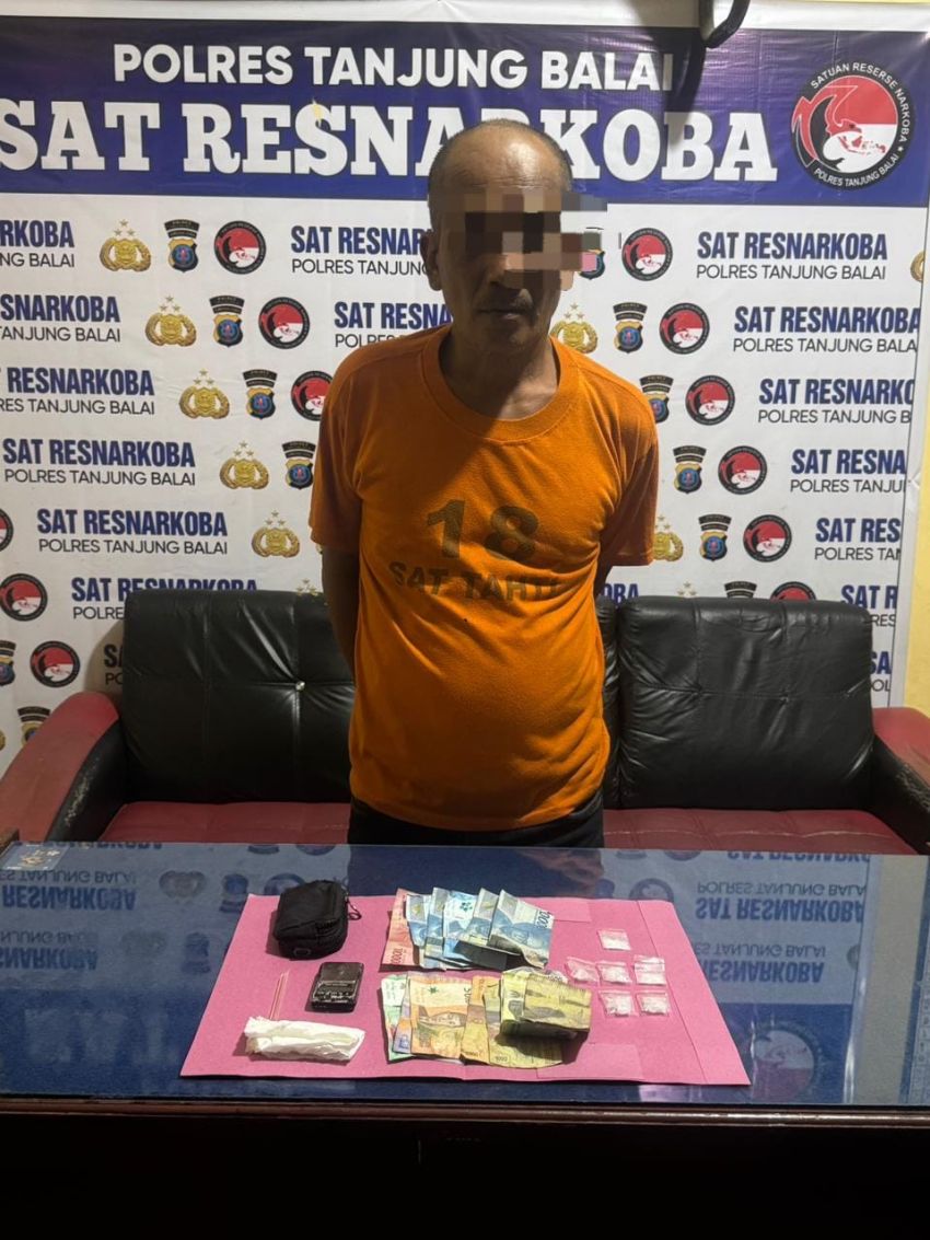 Satres Narkoba Tanjungbalai Tangkap Seorang Pria Pengedar Narkoba