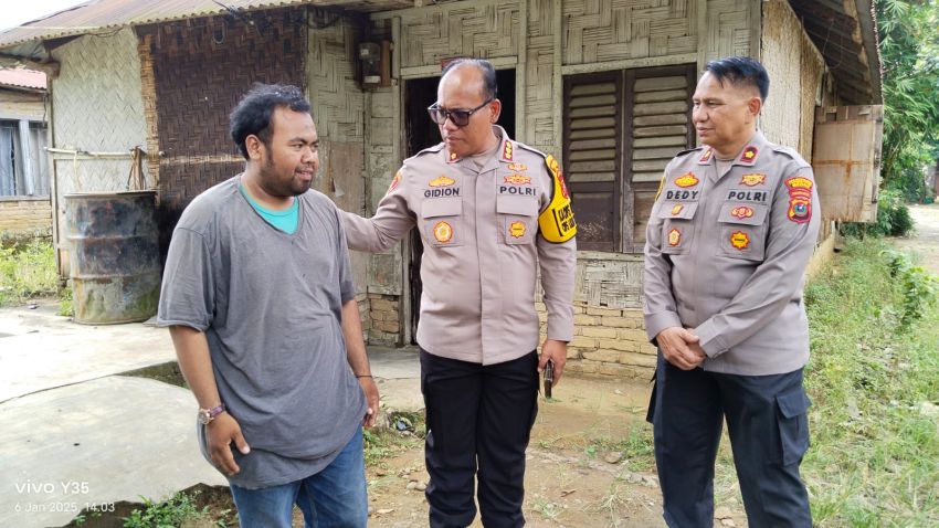 Kapolrestabes Medan Temui Anak Yatim Piatu Korban Begal